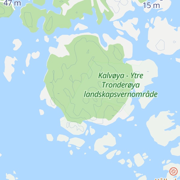 Map of Kalvøykniben
