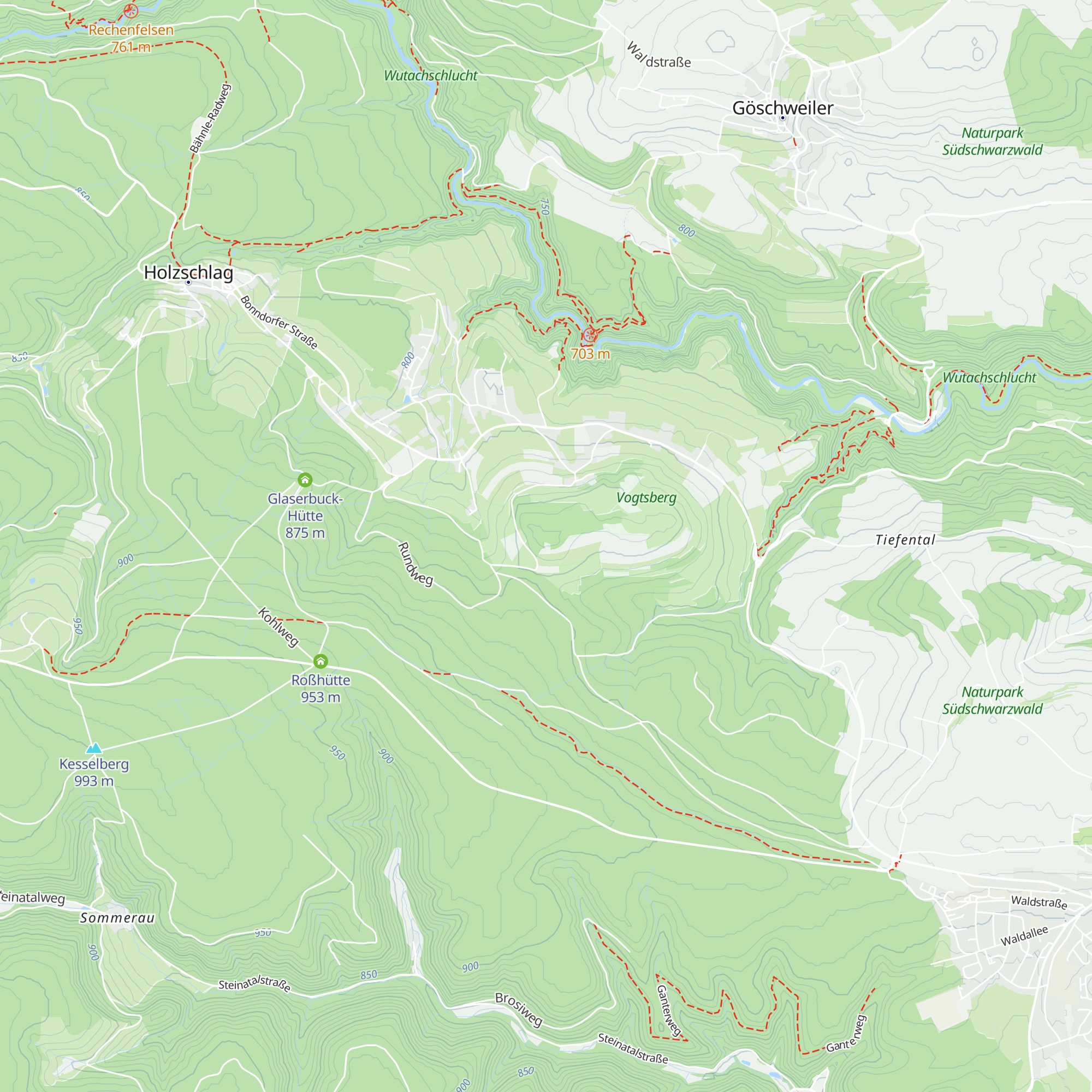 Vogtsbuckhütte map
