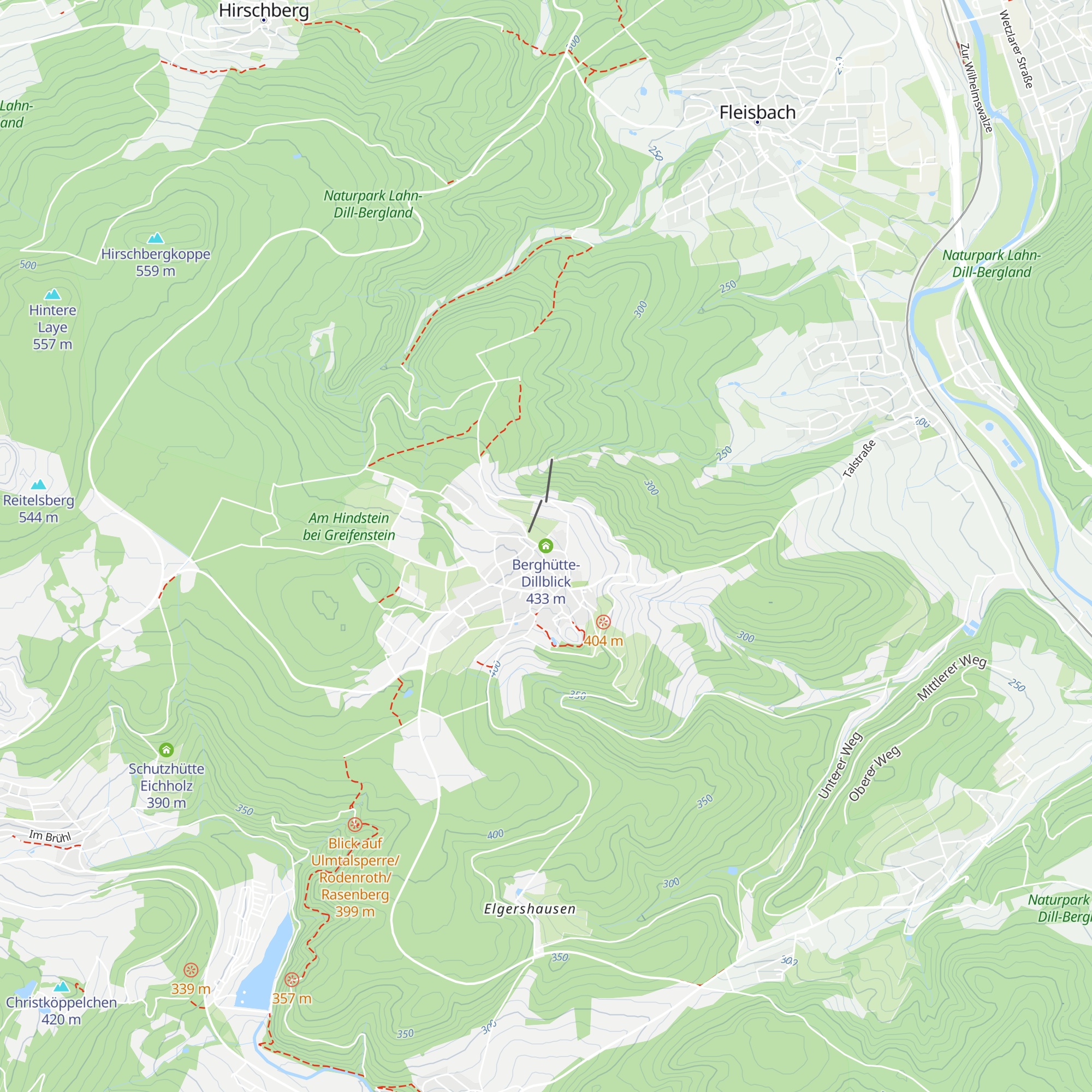 Berghütte-Dillblick map