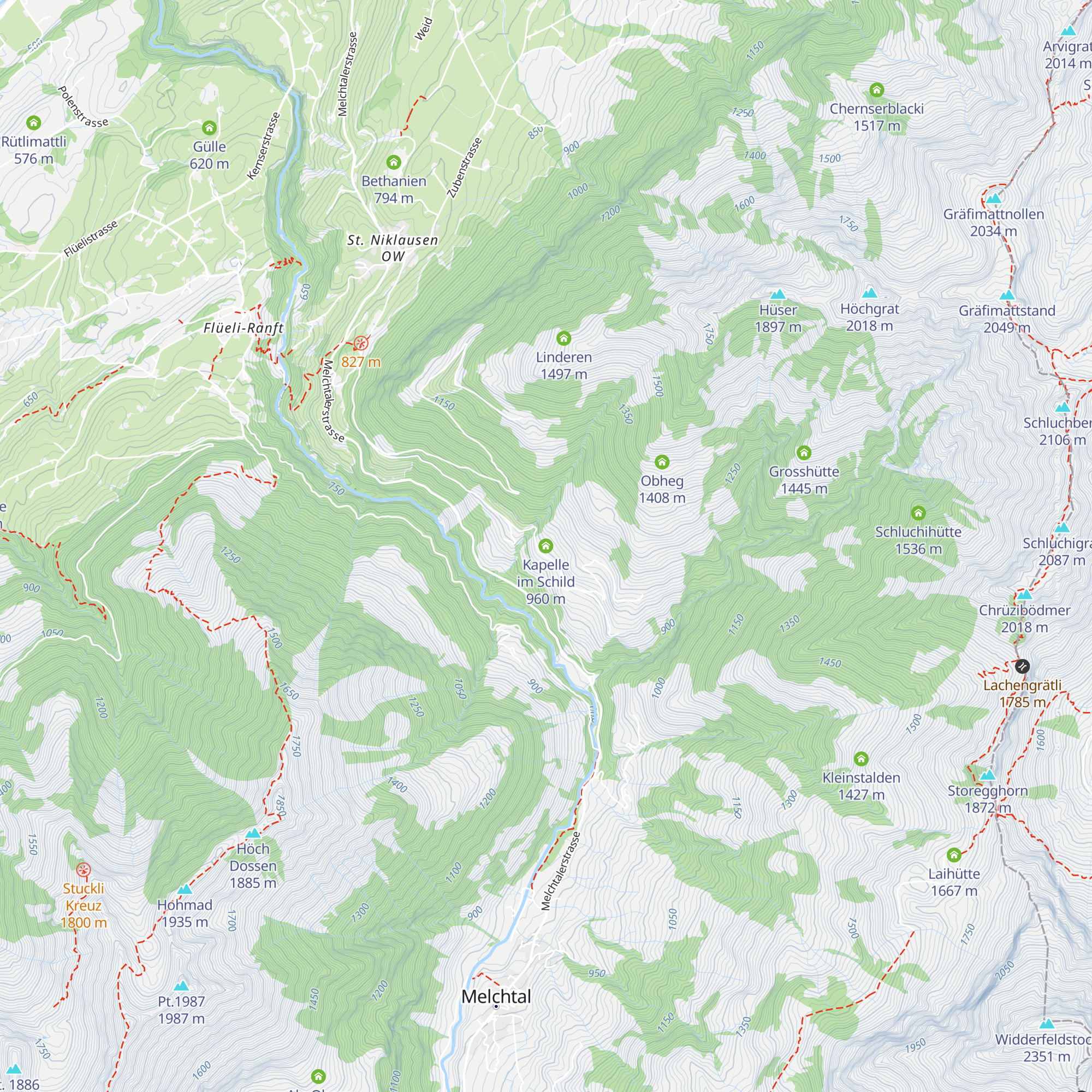 Kapelle im Schild map