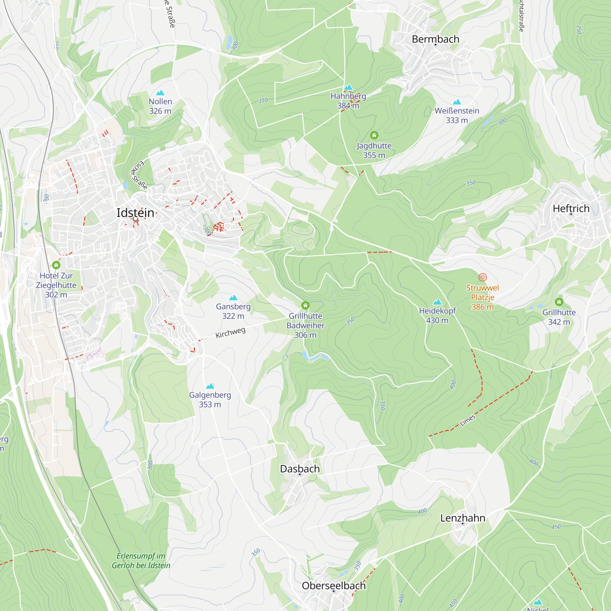 Grillhütte Badweiher map