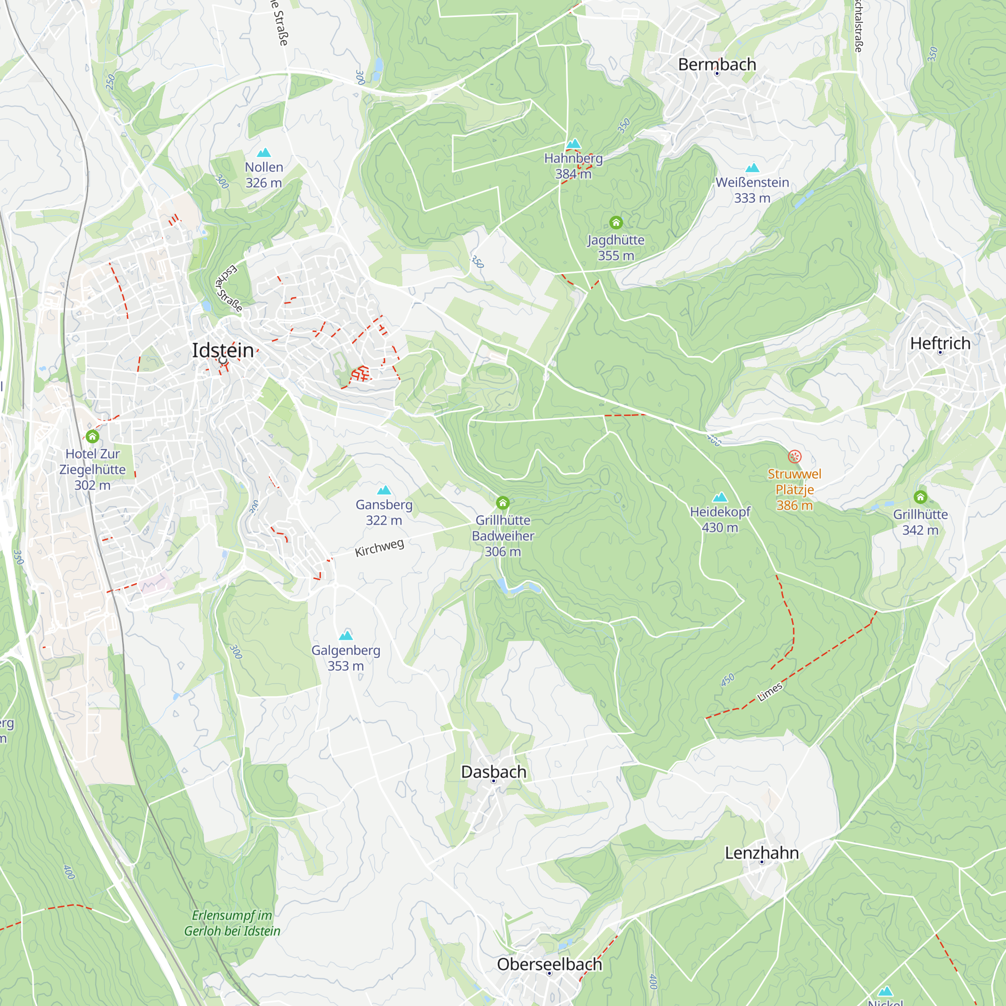 Grillhütte Badweiher map