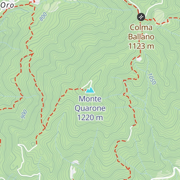 Map of Monte Quarone
