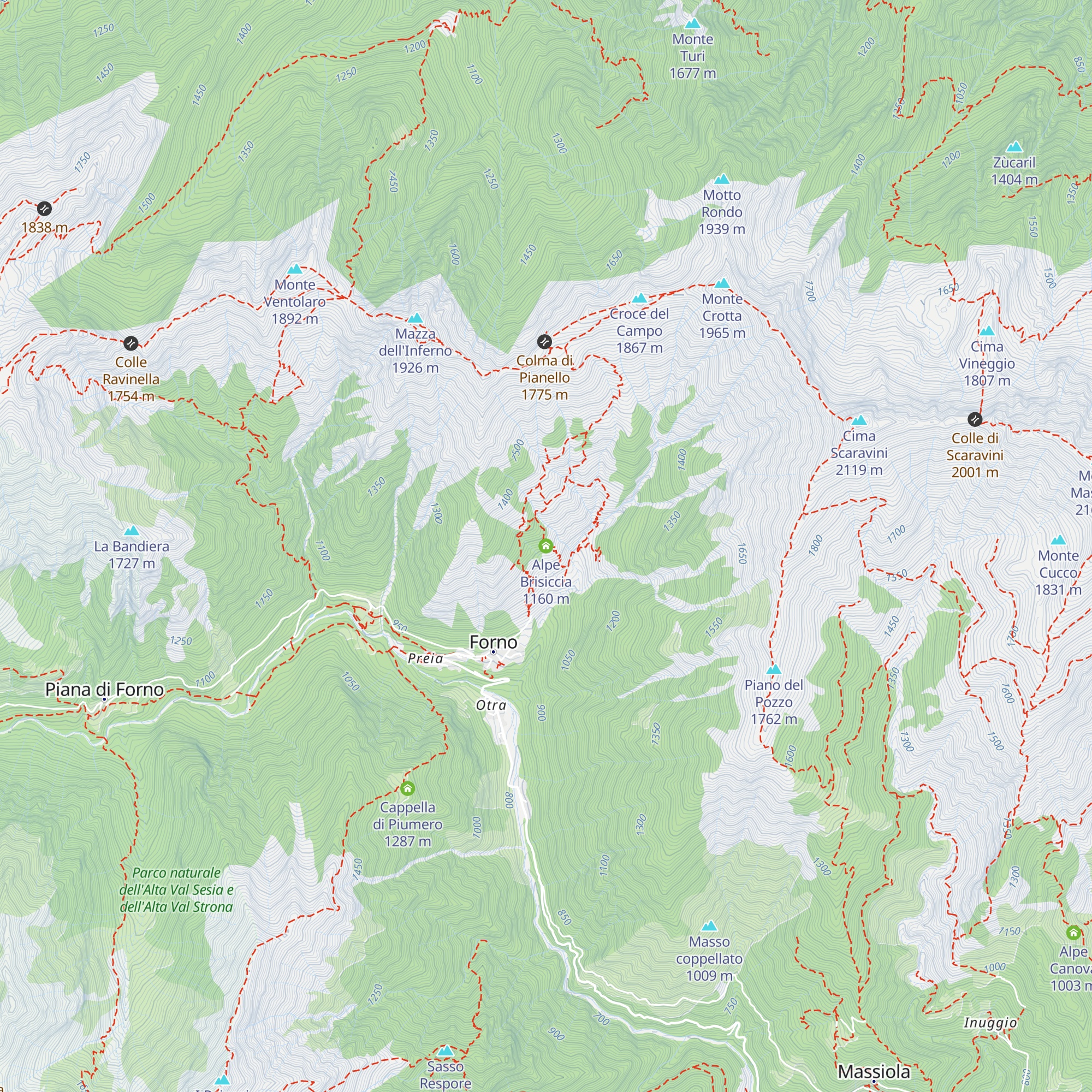 Alpe Brisiccia map