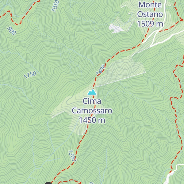 Map of Cima Camossaro