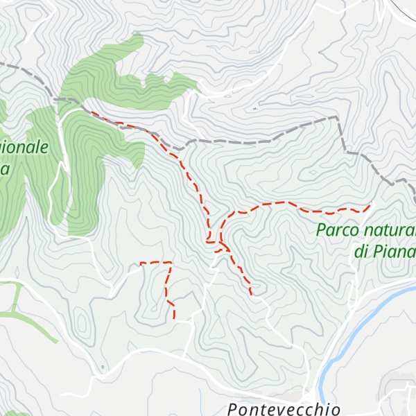 Map of Monte Bergone