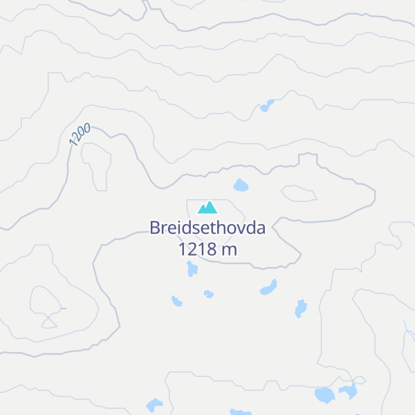 Map of Breidsethovda