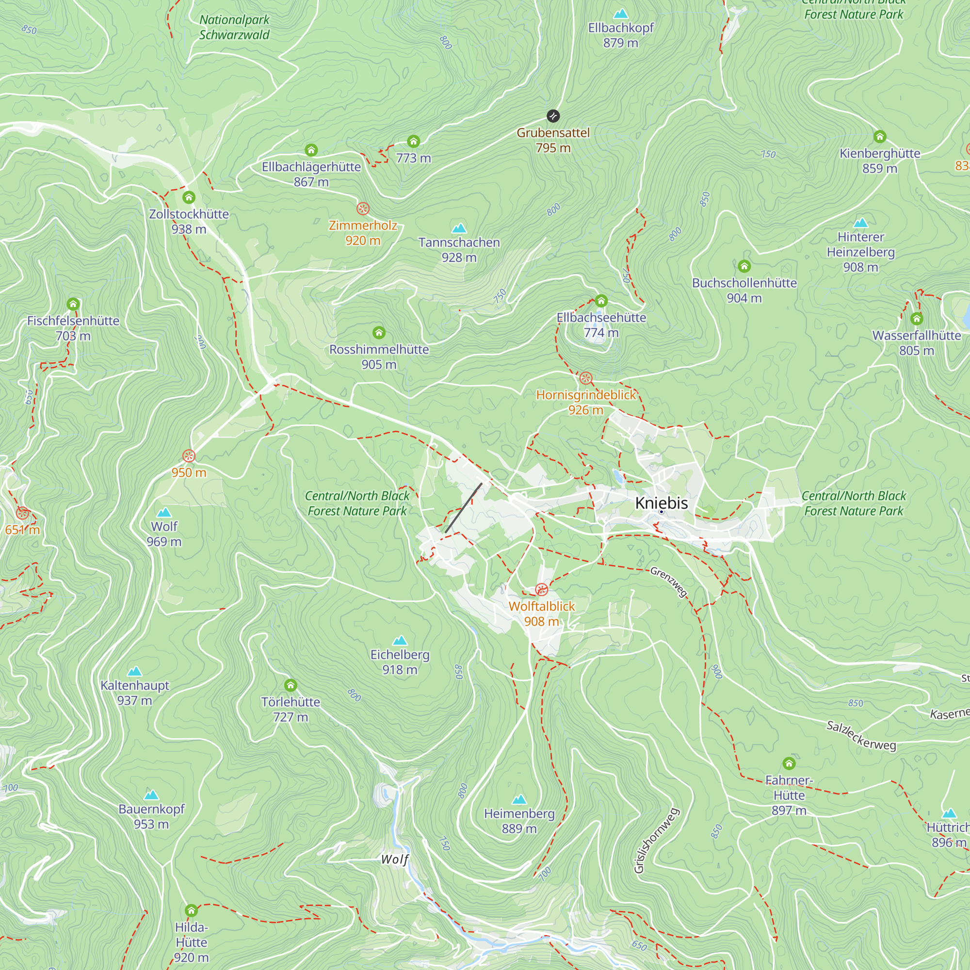 Besucherzentrum Schwarzwaldhochstraße map