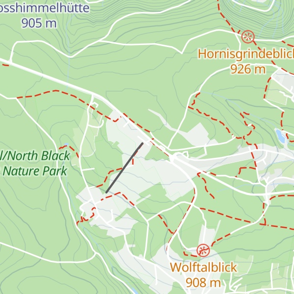 Map of Kniebishütte