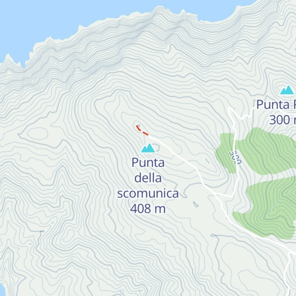 Map of Punta della scomunica