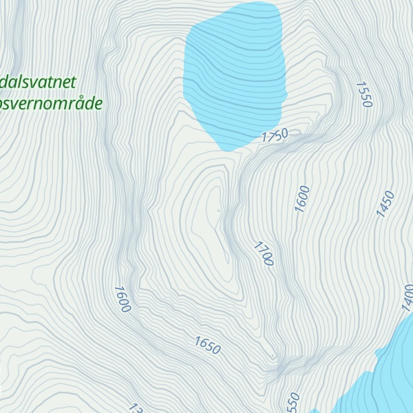 Map of Midtfonntind