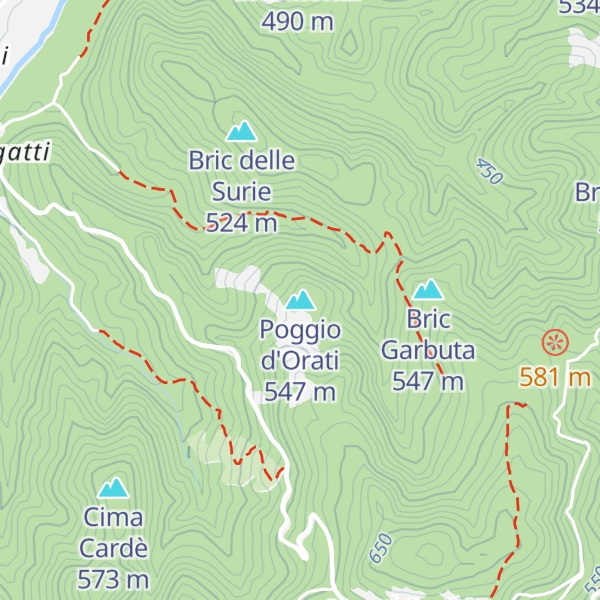 Map of Poggio d'Orati