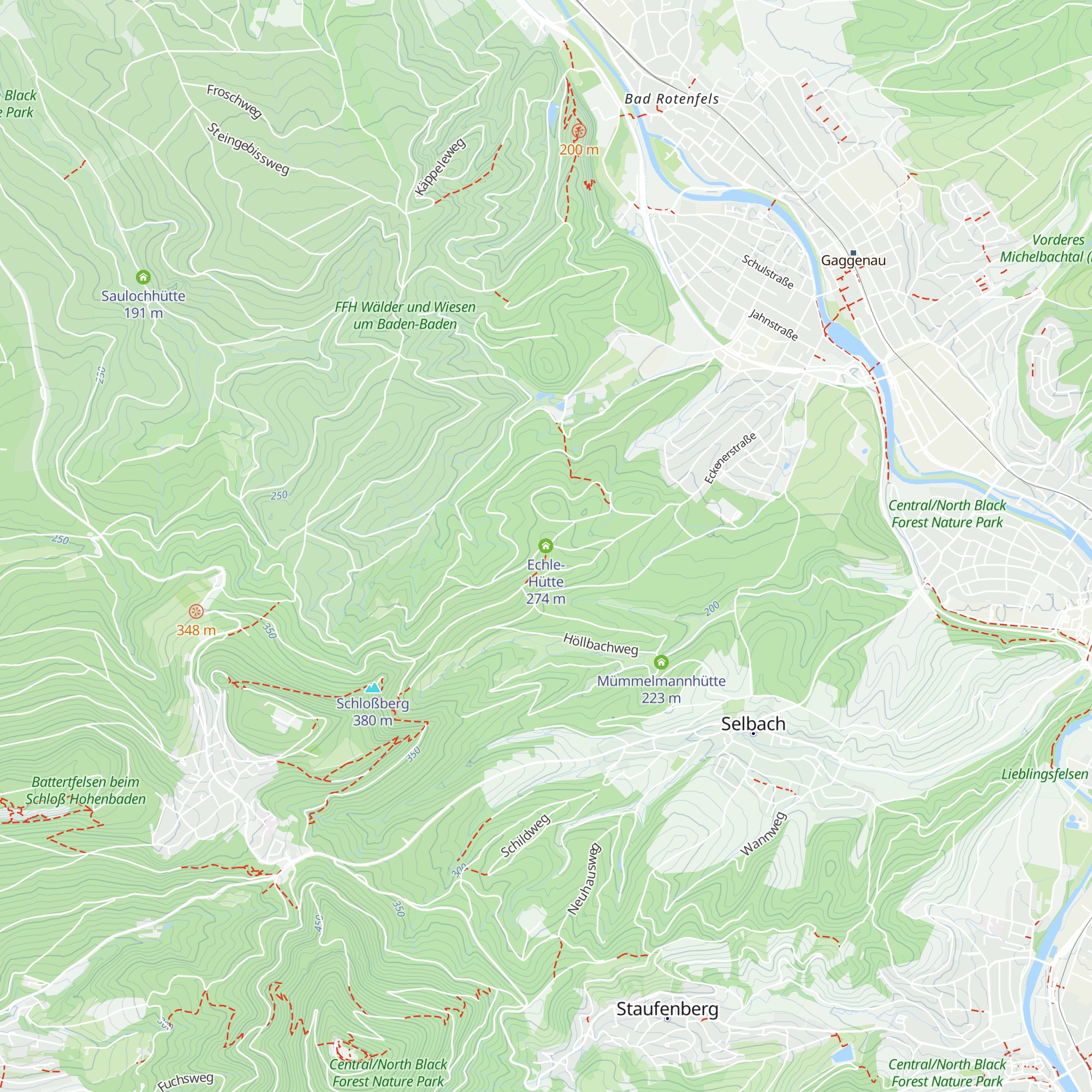 Echle-Hütte map
