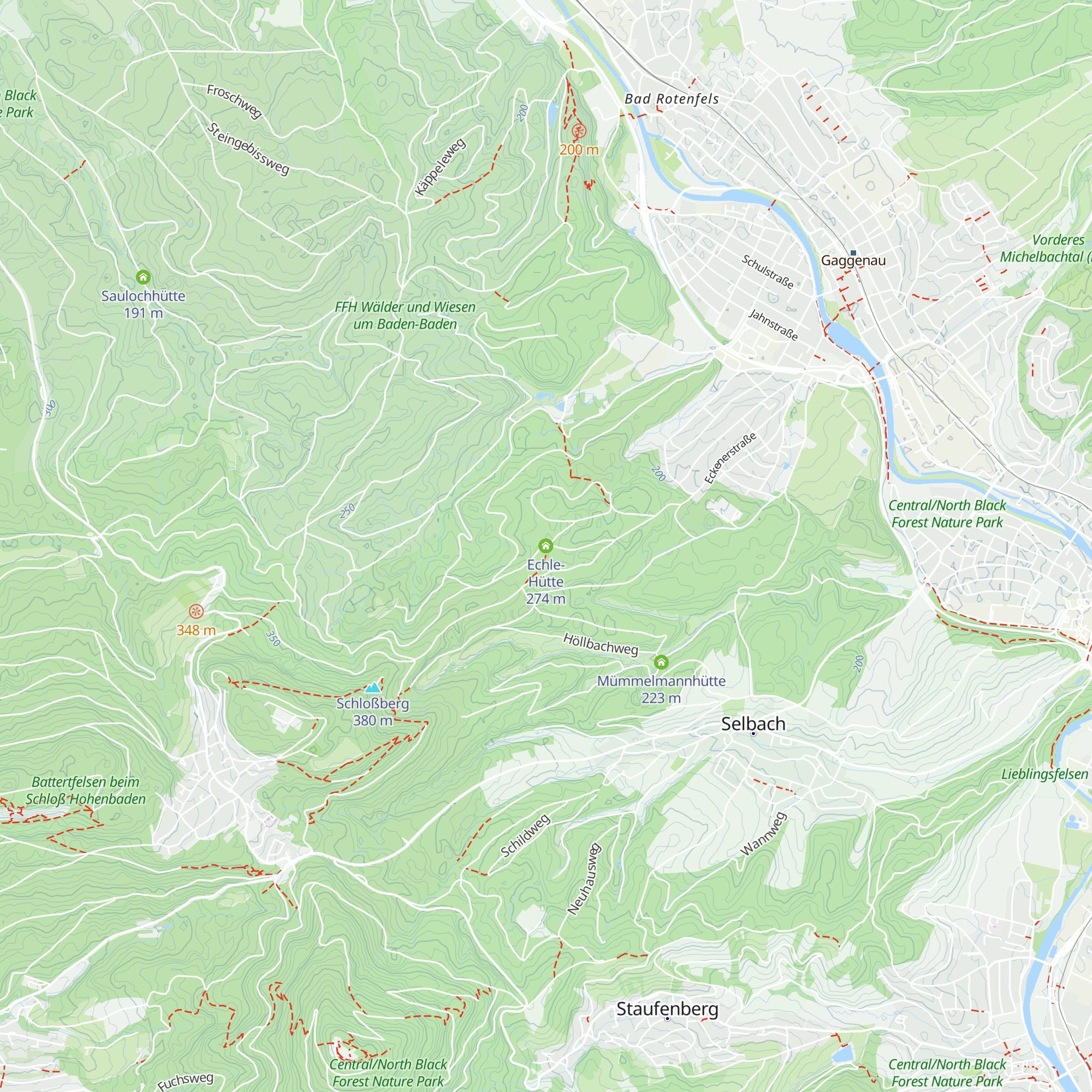 Echle-Hütte map