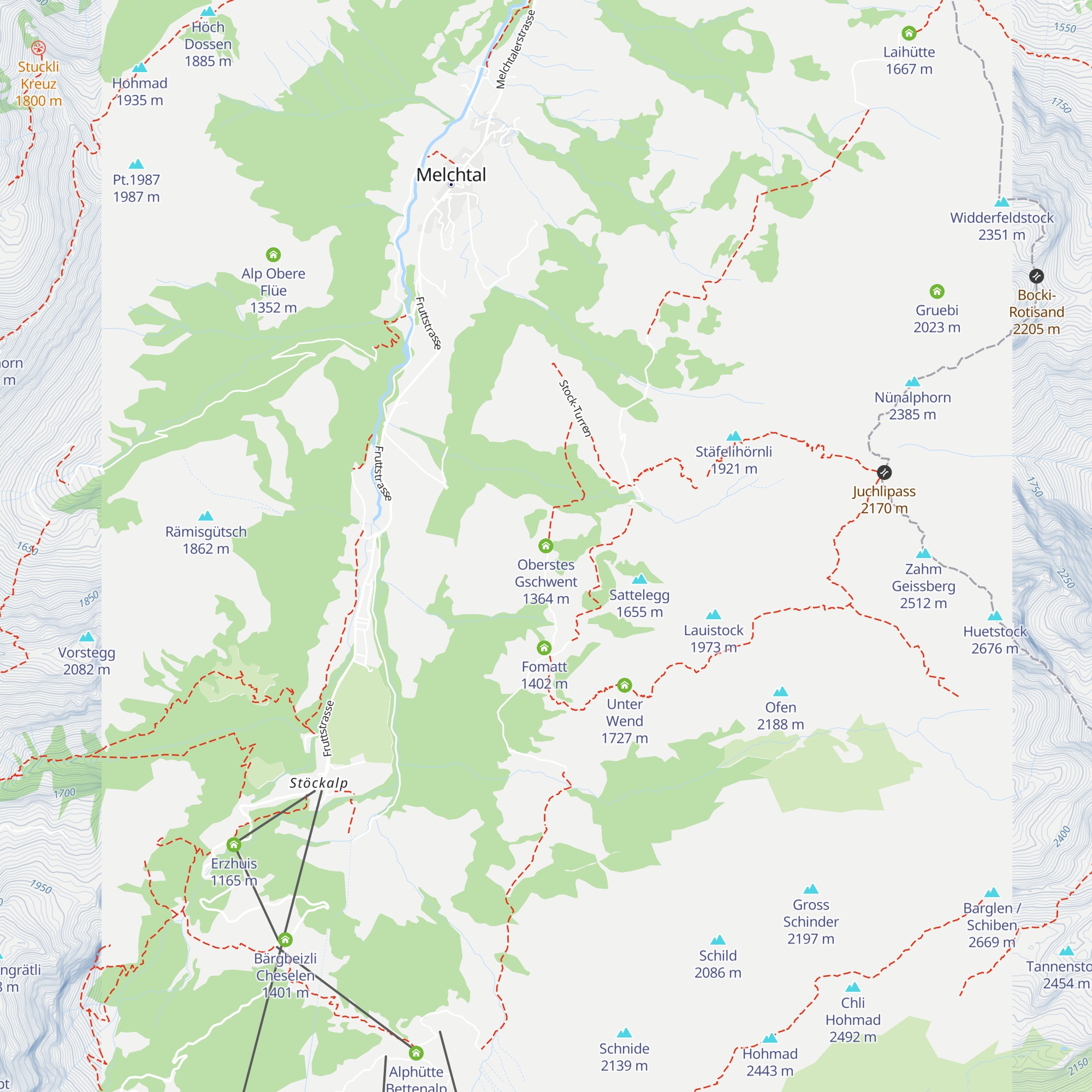 Oberstes Gschwent map