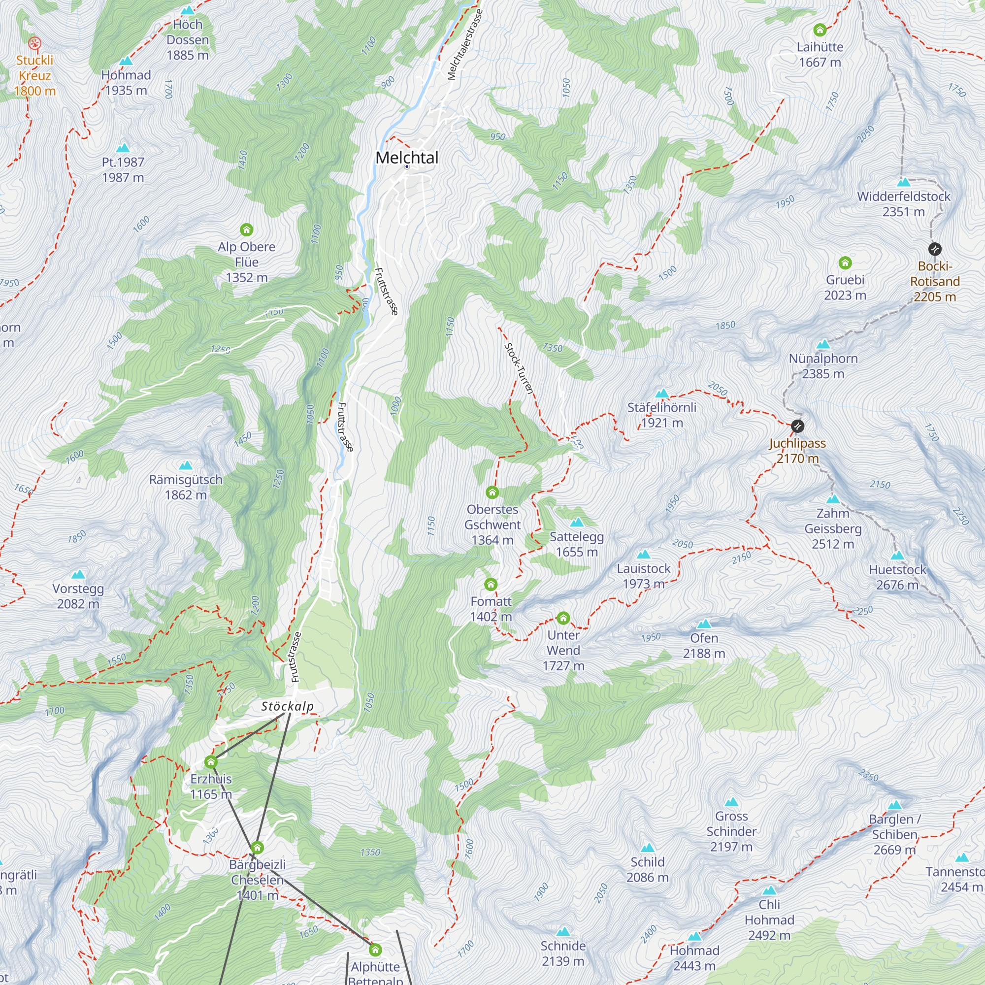 Oberstes Gschwent map