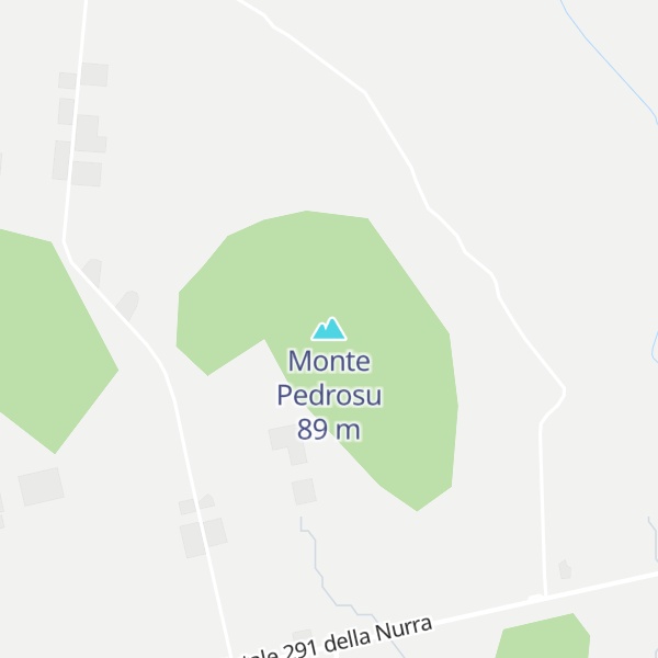 Map of Monte Pedrosu
