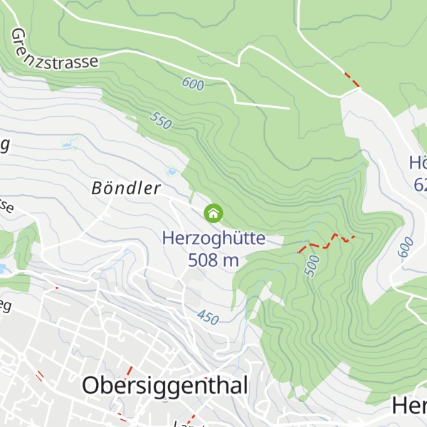 Map of Herzoghütte