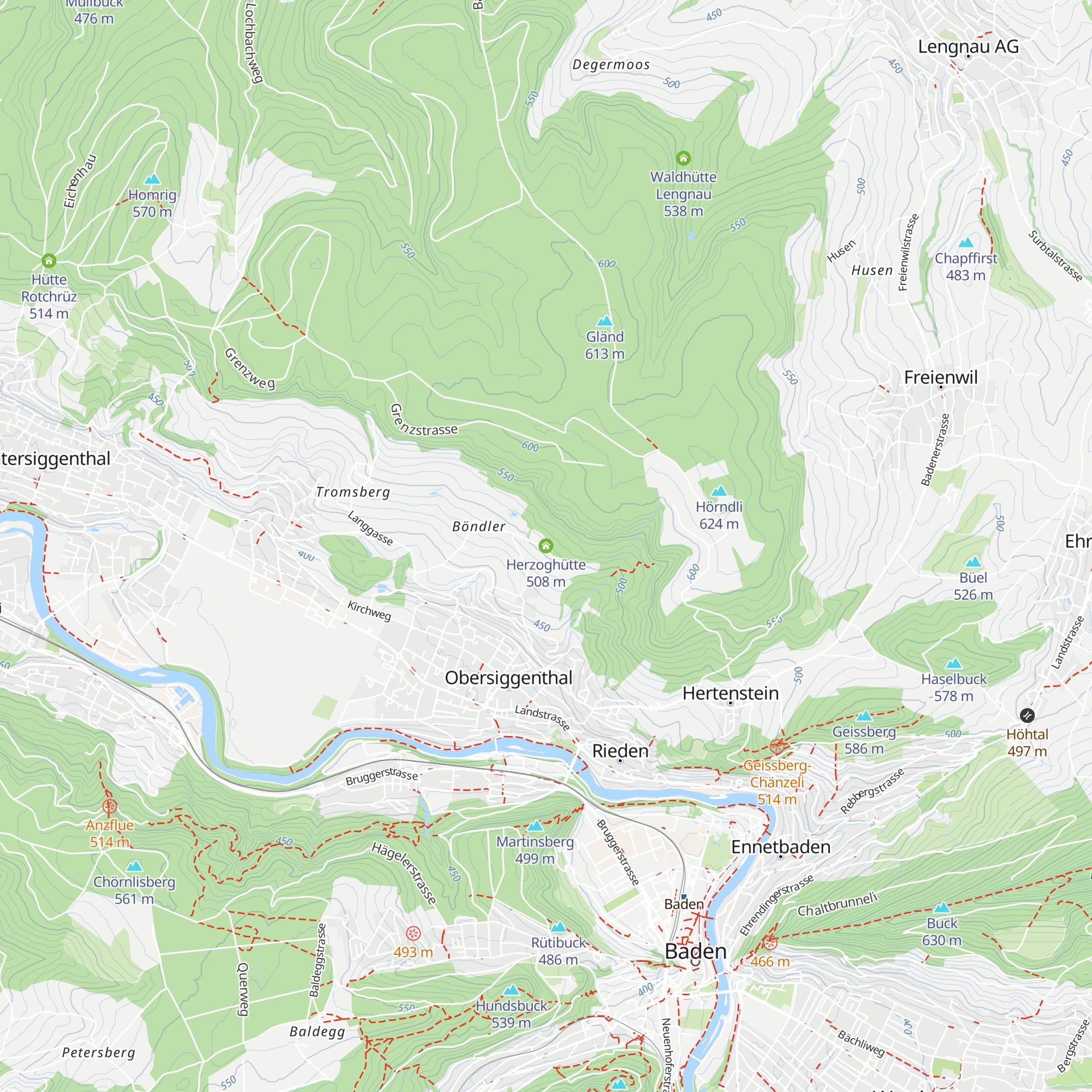 Herzoghütte map