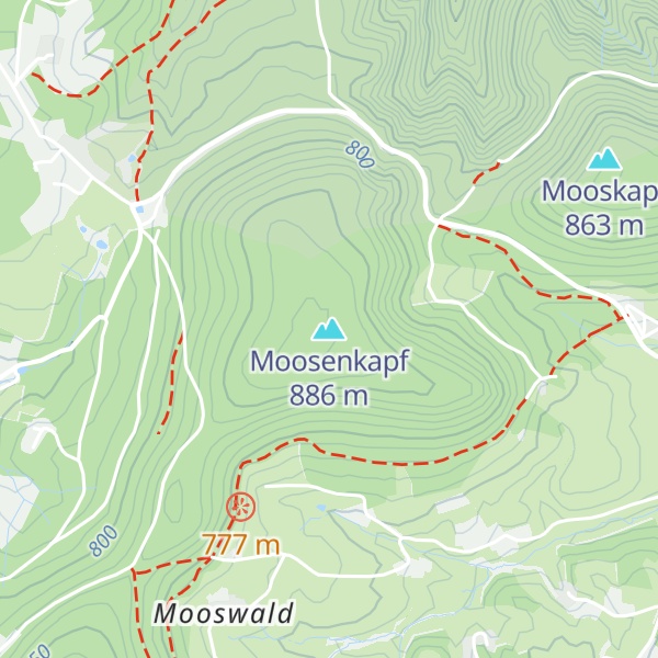 Map of Moosenkapf