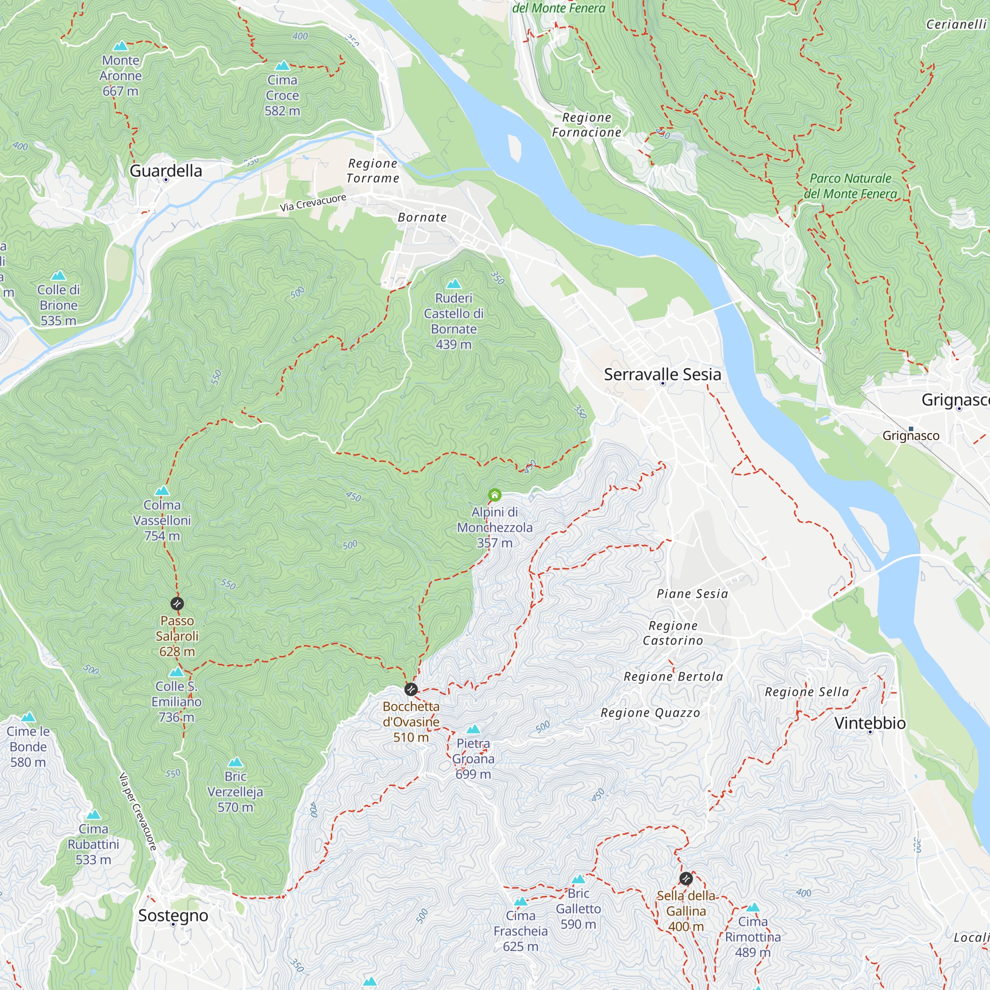 Alpini di Monchezzola map