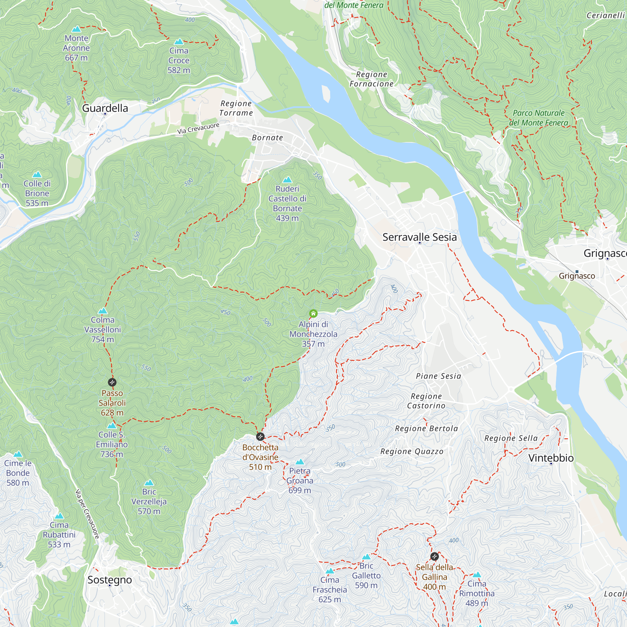Alpini di Monchezzola map