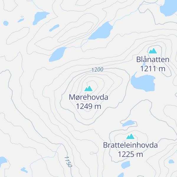 Map of Mørehovda