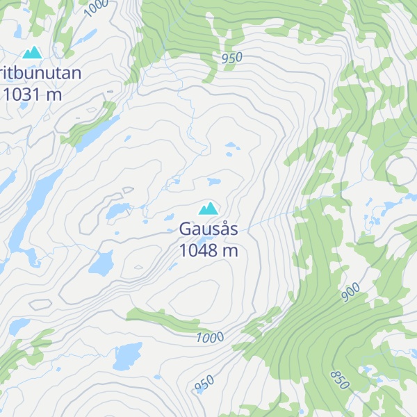Map of Gausås