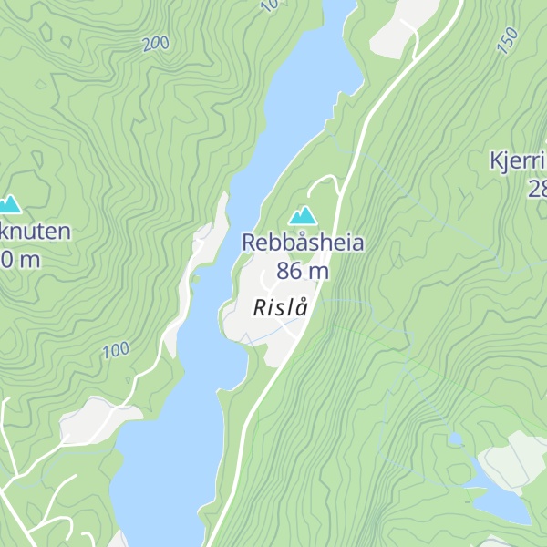 Map of Kjolehaugen