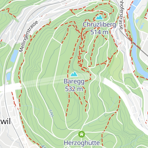 Map of Baregg