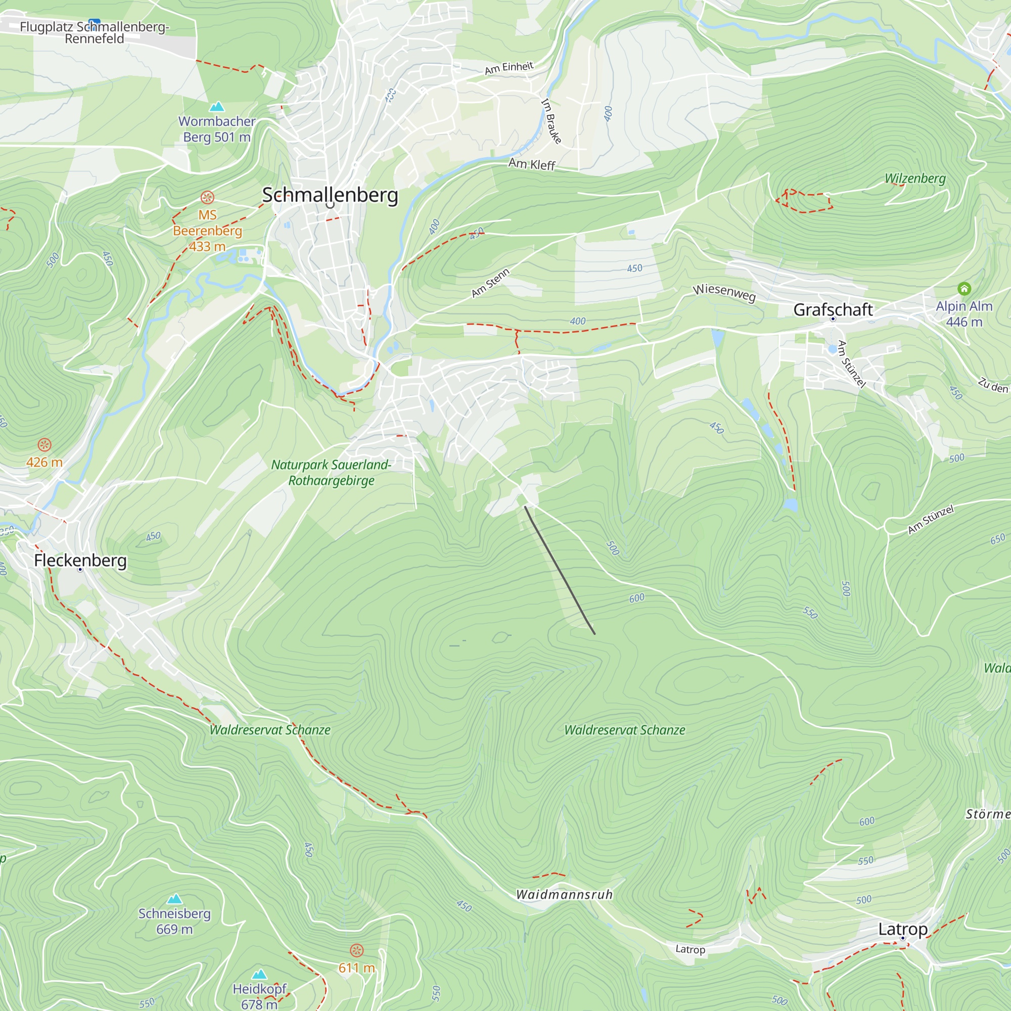 Hütte 8 map