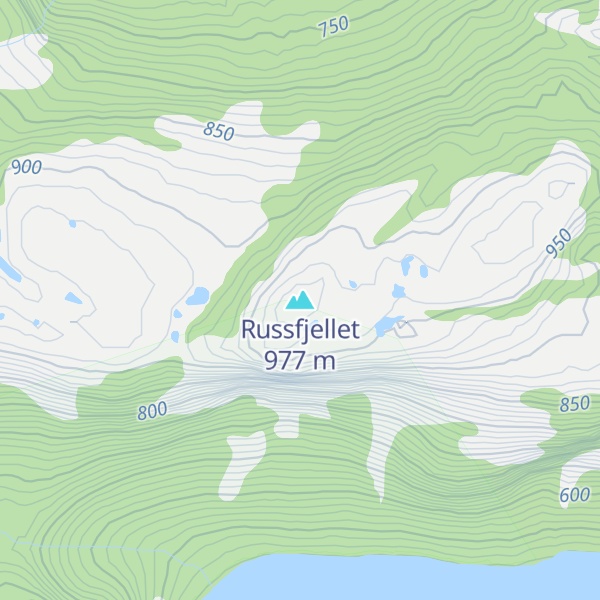 Map of Russfjellet