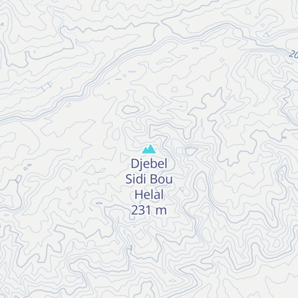 Map of Djebel Sidi Bou Helal