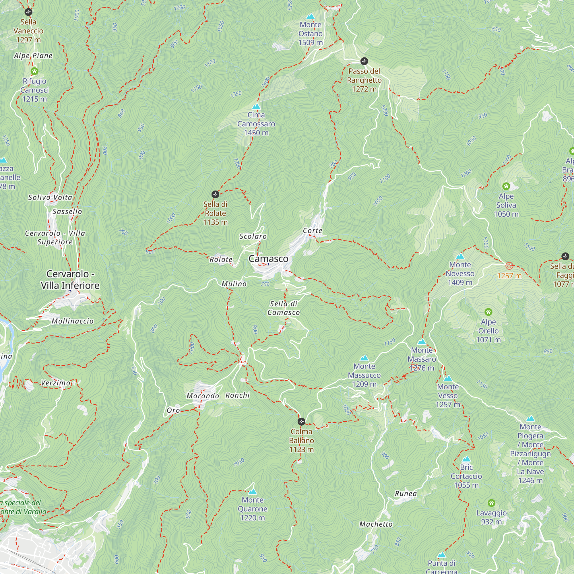 Baita dei Pittori map