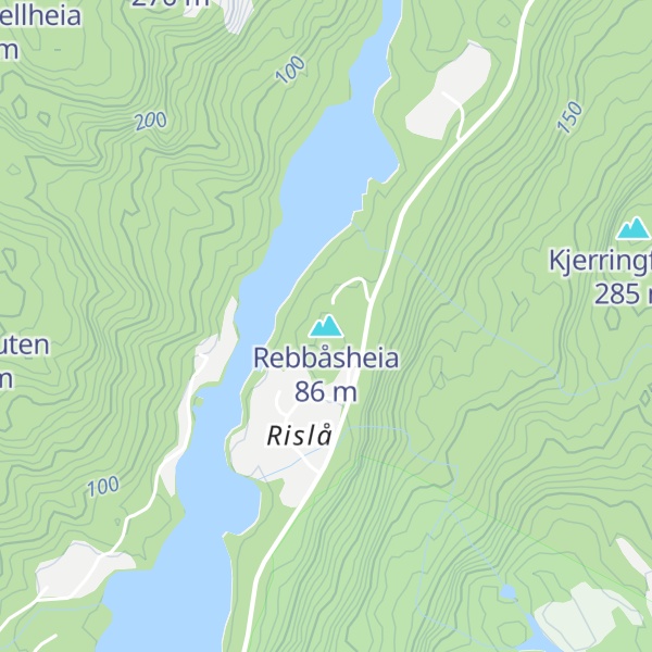 Map of Rebbåsheia