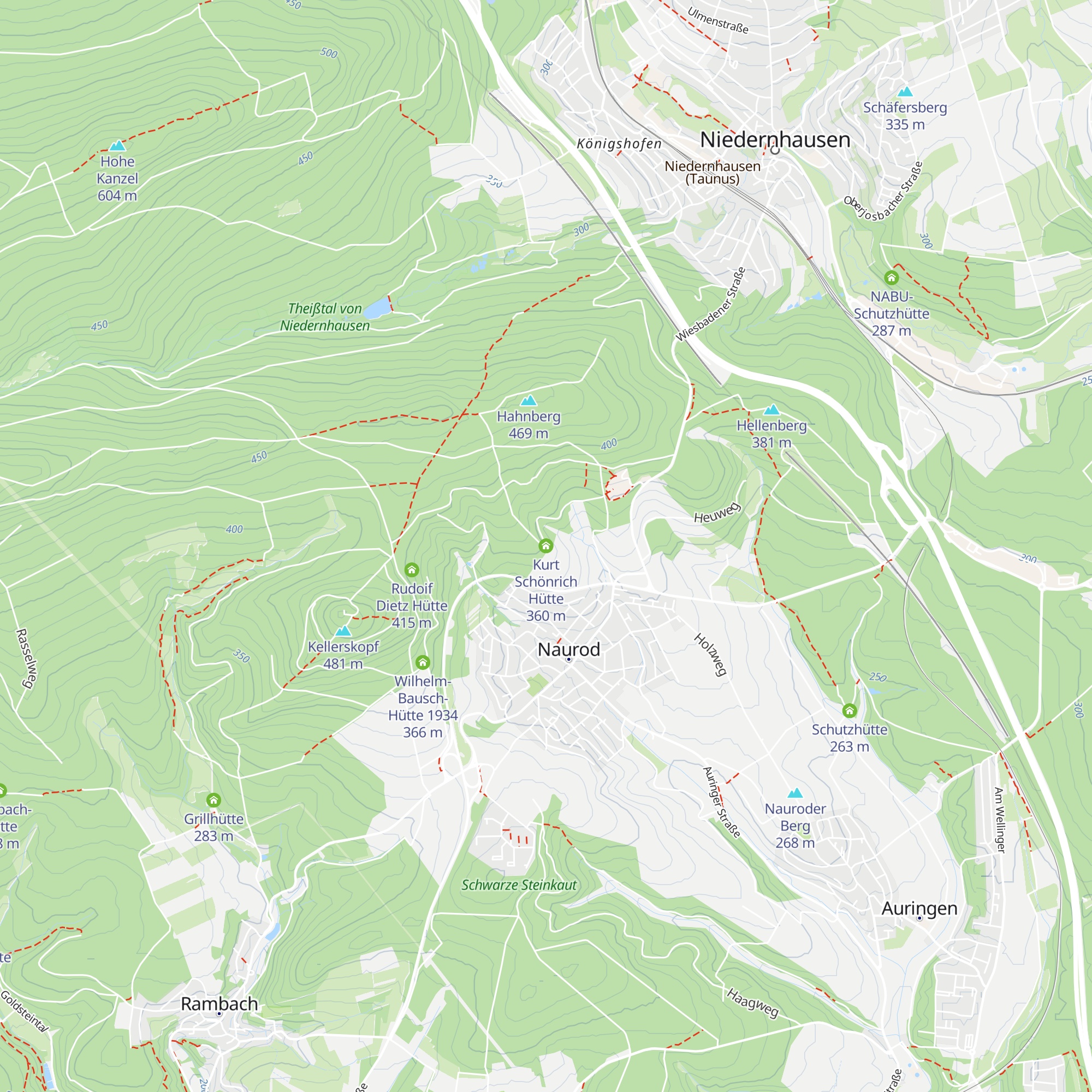 Kurt Schönrich Hütte map
