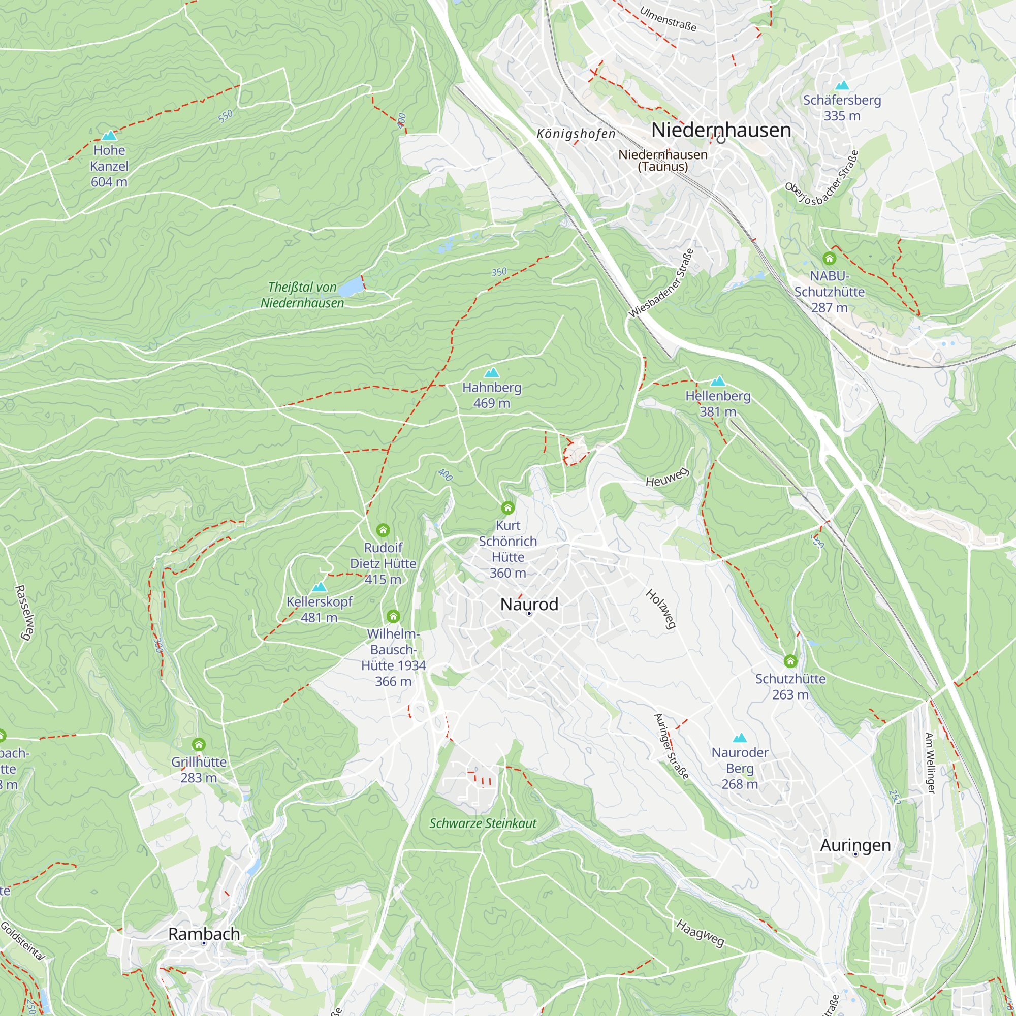 Kurt Schönrich Hütte map