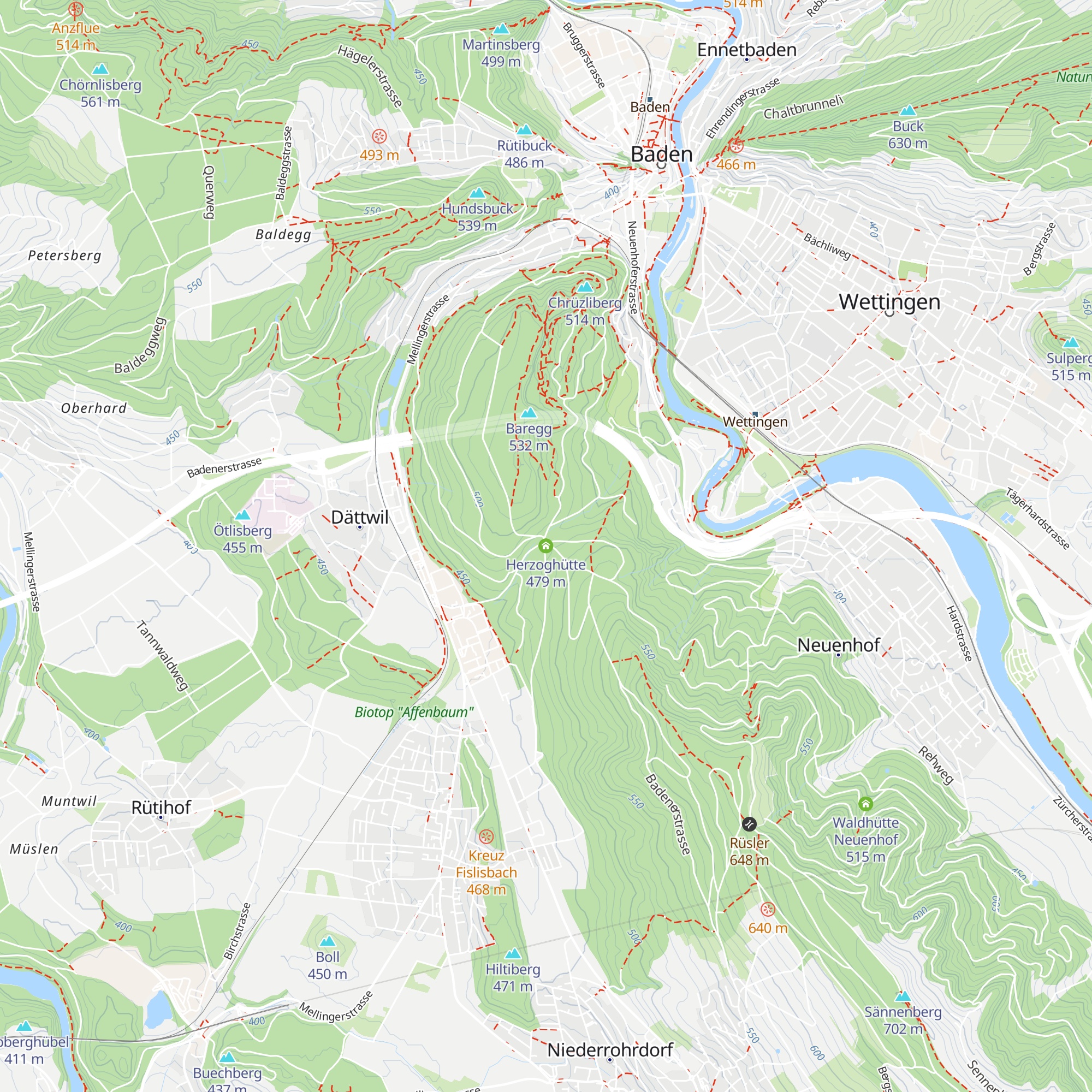 Herzoghütte map