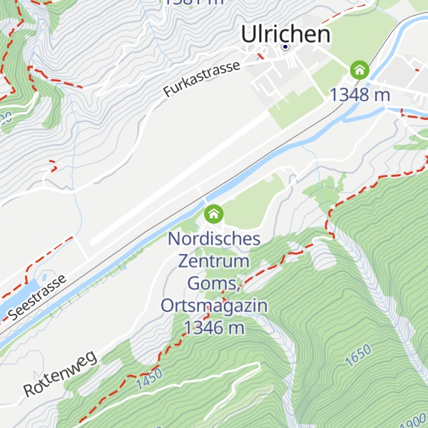 Map of Nordisches Zentrum Goms, Ortsmagazin