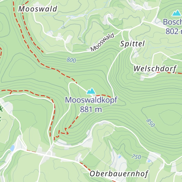 Map of Mooswaldkopf