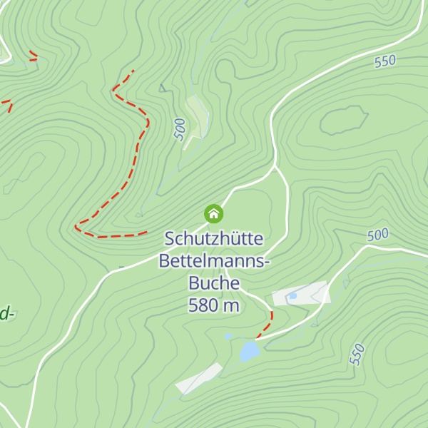 Map of Schutzhütte Bettelmanns-Buche