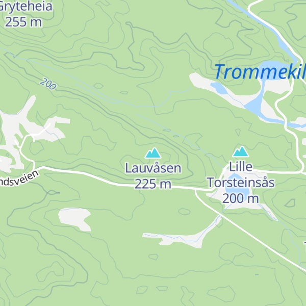 Map of Lauvåsen