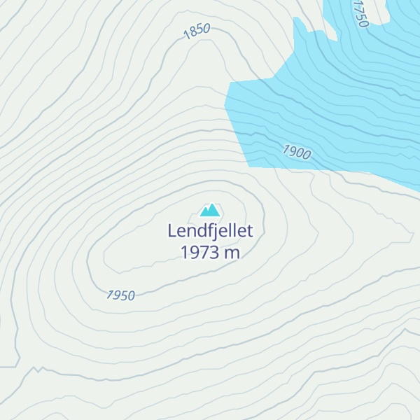 Map of Lendfjellet
