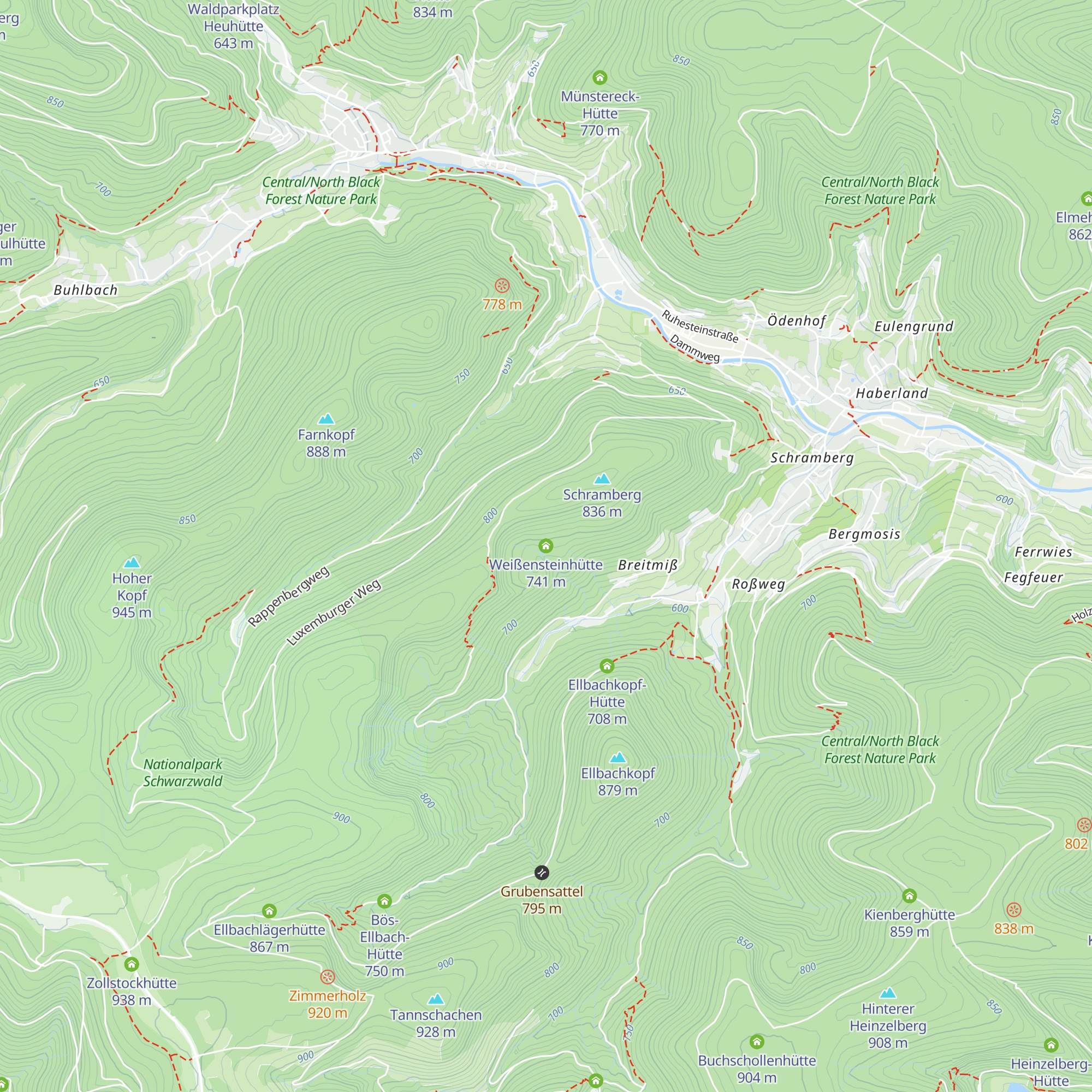Weißensteinhütte map