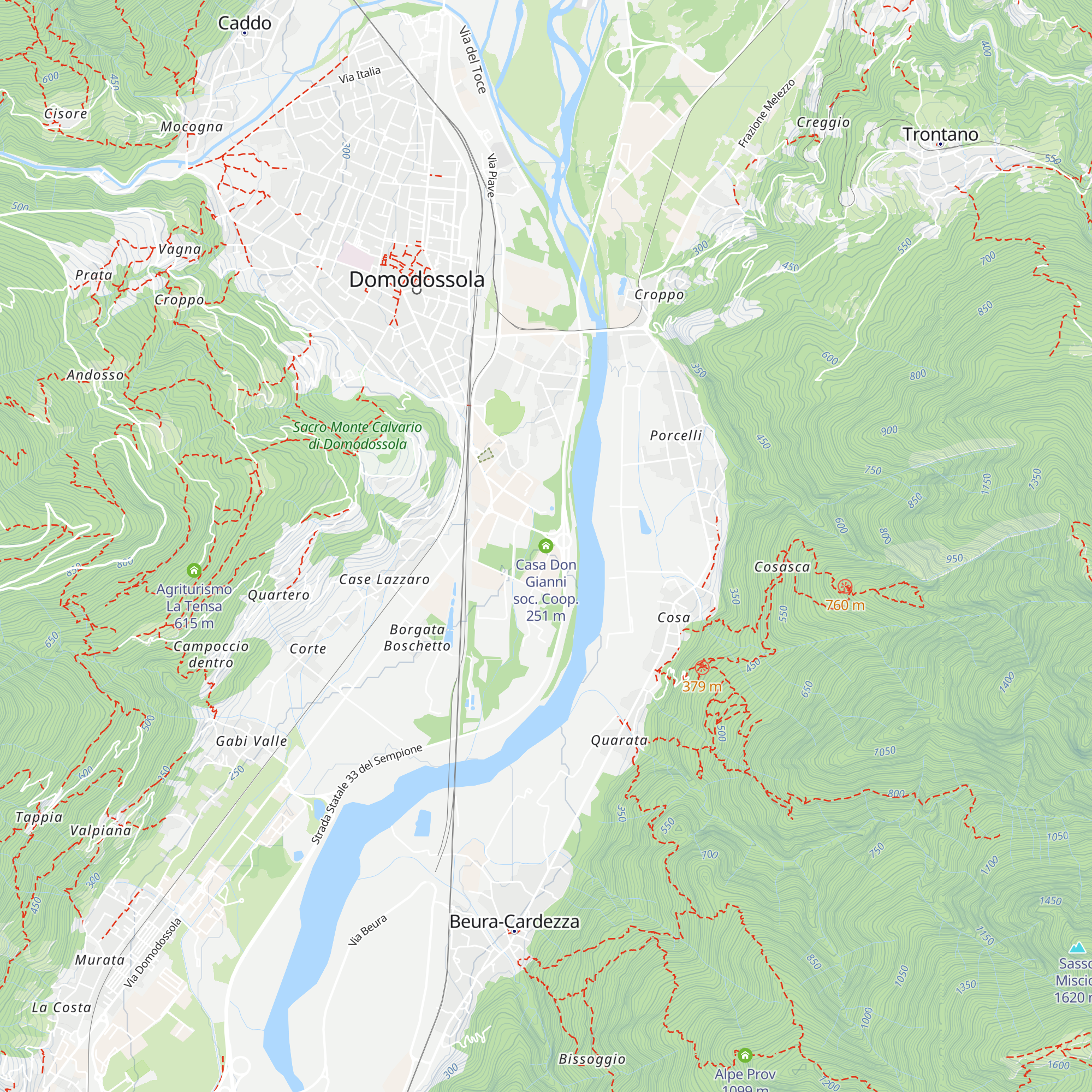 Casa Don Gianni soc. Coop. map