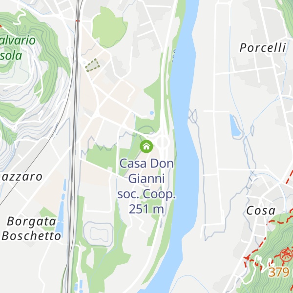 Map of Casa Don Gianni soc. Coop.