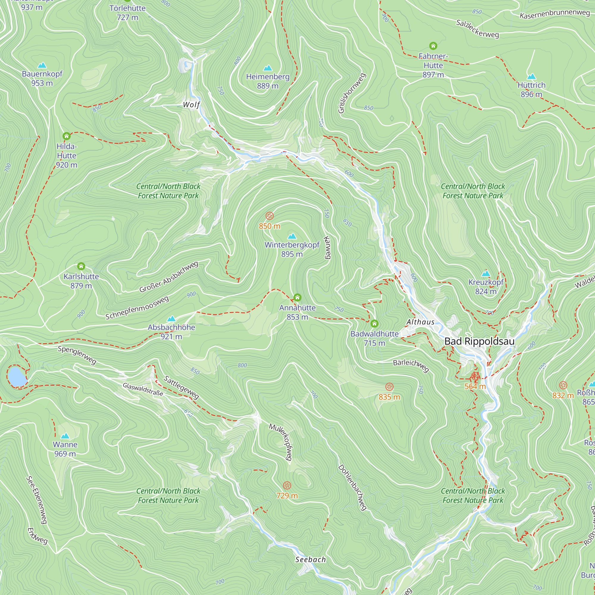 Annahütte map
