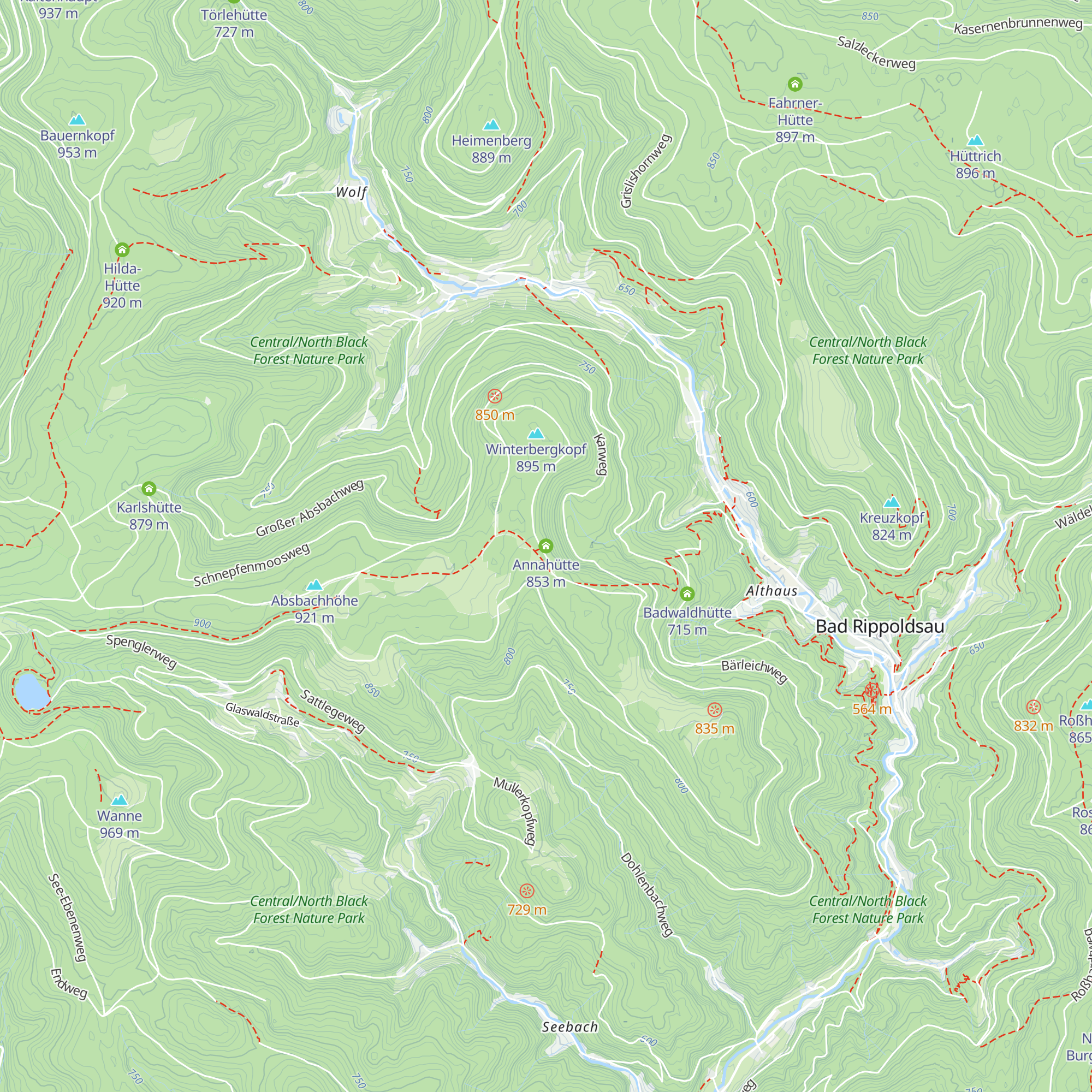Annahütte map