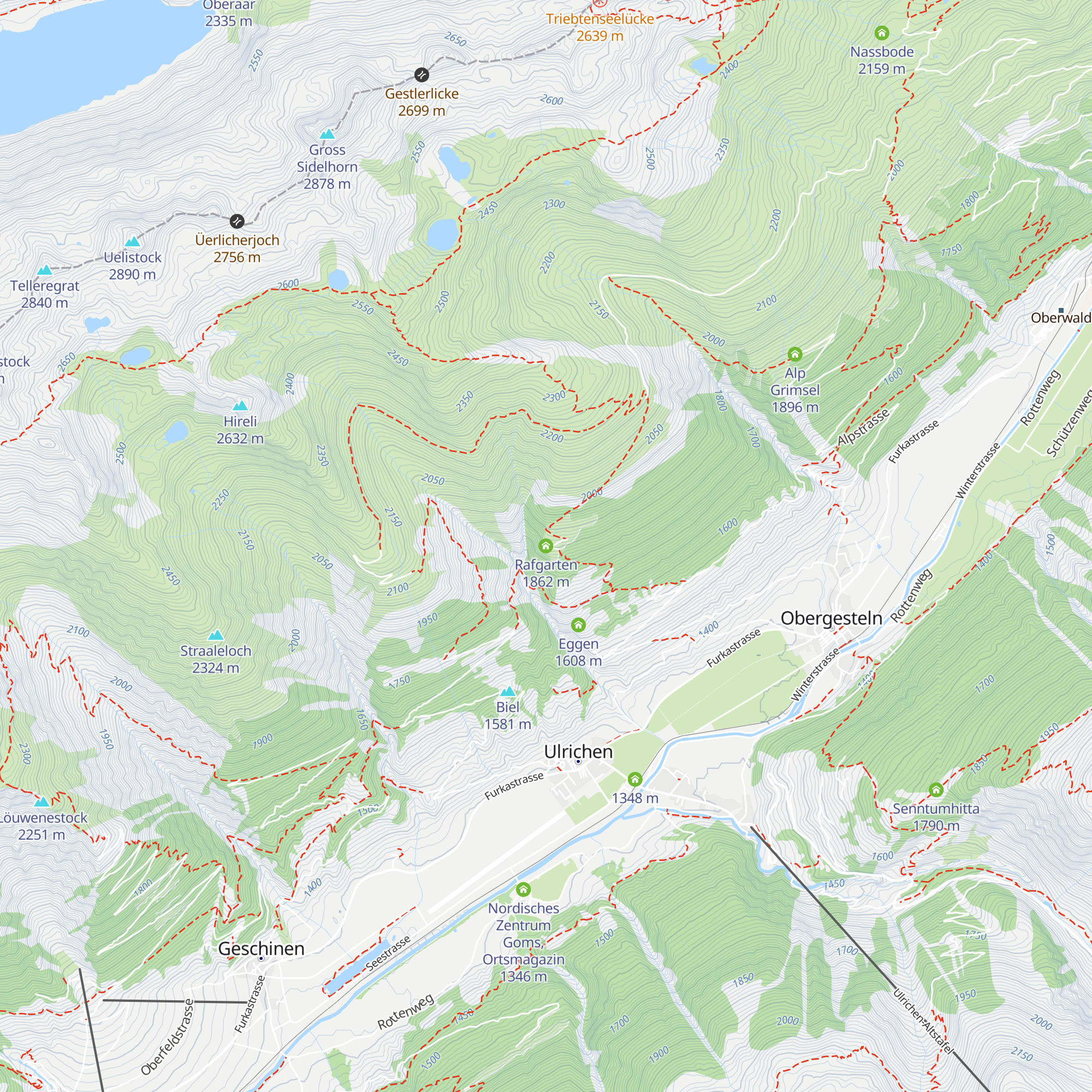 Rafgarten map