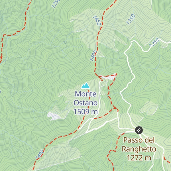 Map of Monte Ostano